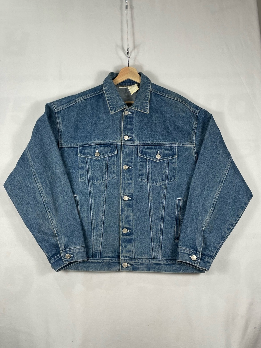Vtg Disney Snow White 7 Dwarfs Blue Denim Jean Jacket Mens Sz L - Picture 2 of 10